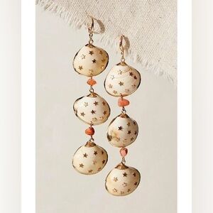Free People Bahama Baby Starry Shell Earrings - NWT